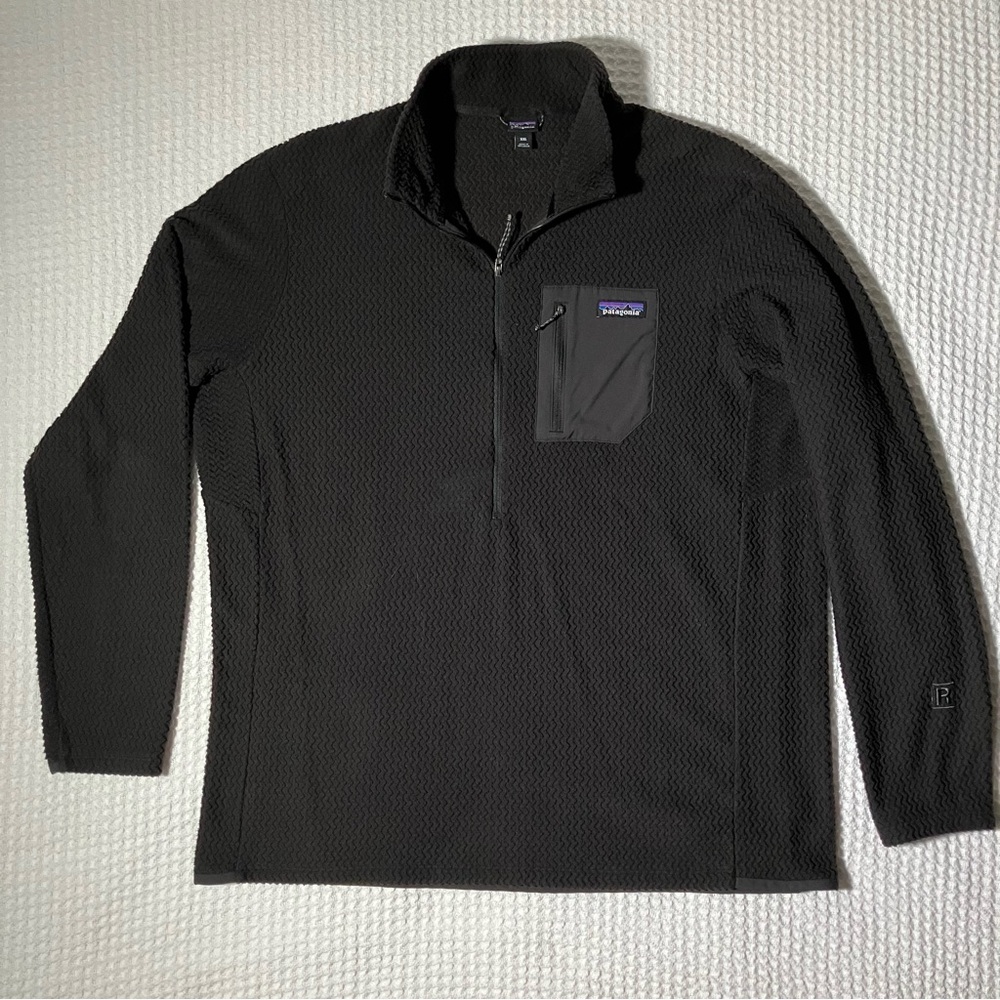 Patagonia Black Textured Long Sleeve Jacket